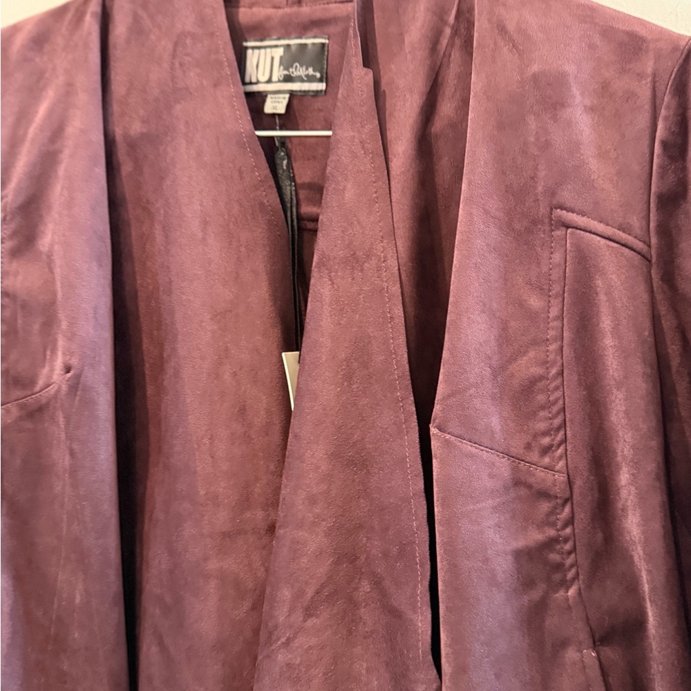Kut from the Kloth Women's Deep Purple Blazer Size XL - Picture 5 of 6